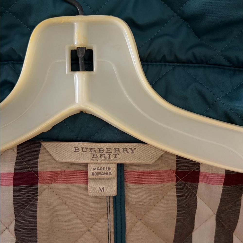 Burberry Teal Quilted Jacket - Picture 6 of 8